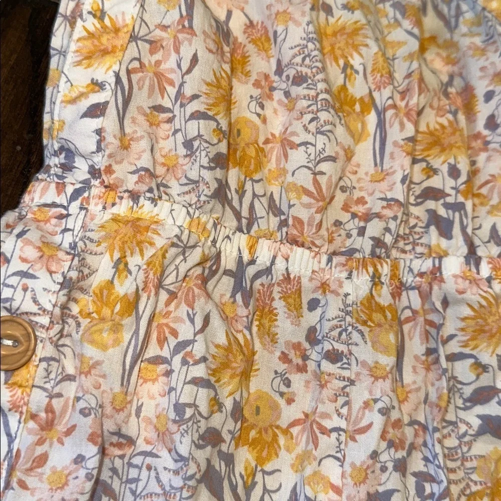 Rachel Zoe Kids Floral Romper - Orange and Cream size 2T